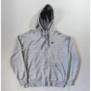 Ecko Unltd Hoodie Mens Medium Heather Gray Full Zip‎ Hooded Sweatshirt